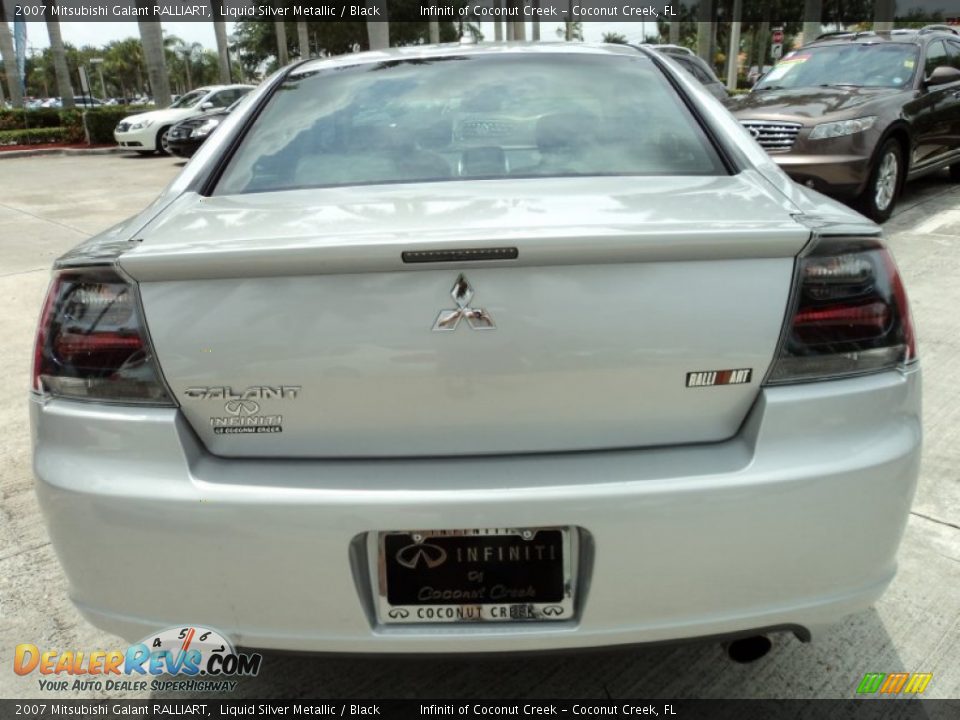 2007 Mitsubishi Galant RALLIART Liquid Silver Metallic / Black Photo #7