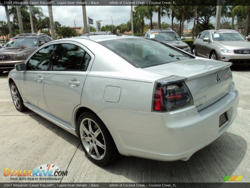 2007 Mitsubishi Galant RALLIART Liquid Silver Metallic / Black Photo #9