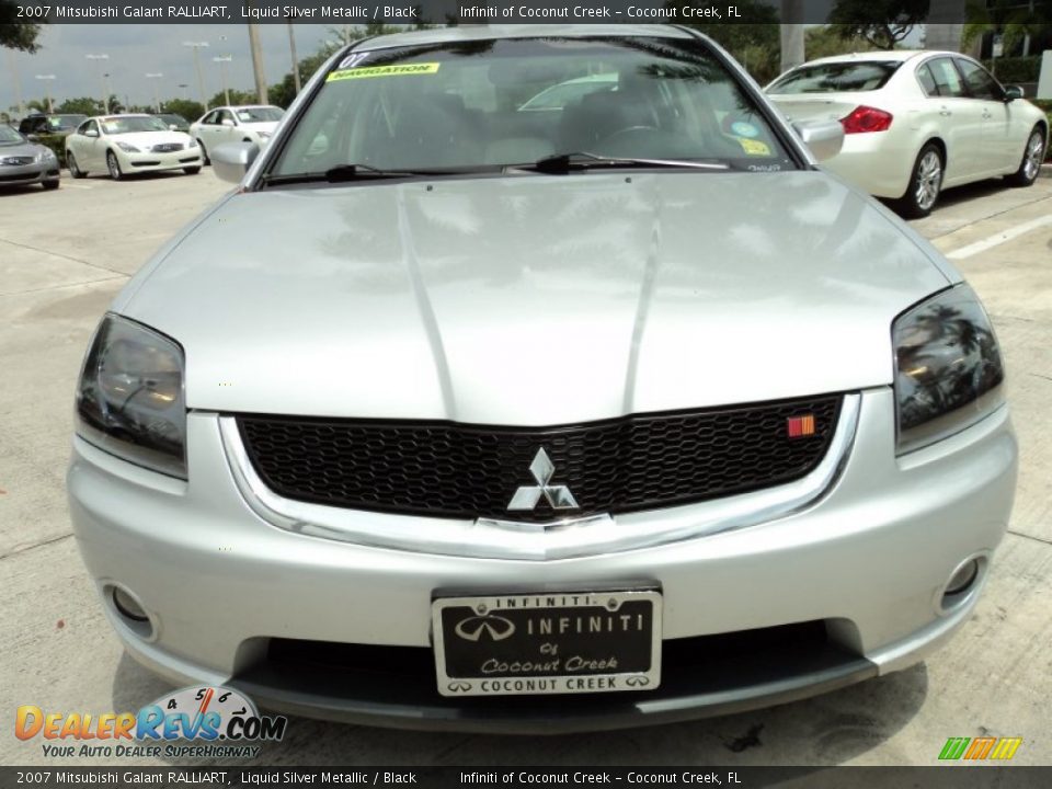 2007 Mitsubishi Galant RALLIART Liquid Silver Metallic / Black Photo #15