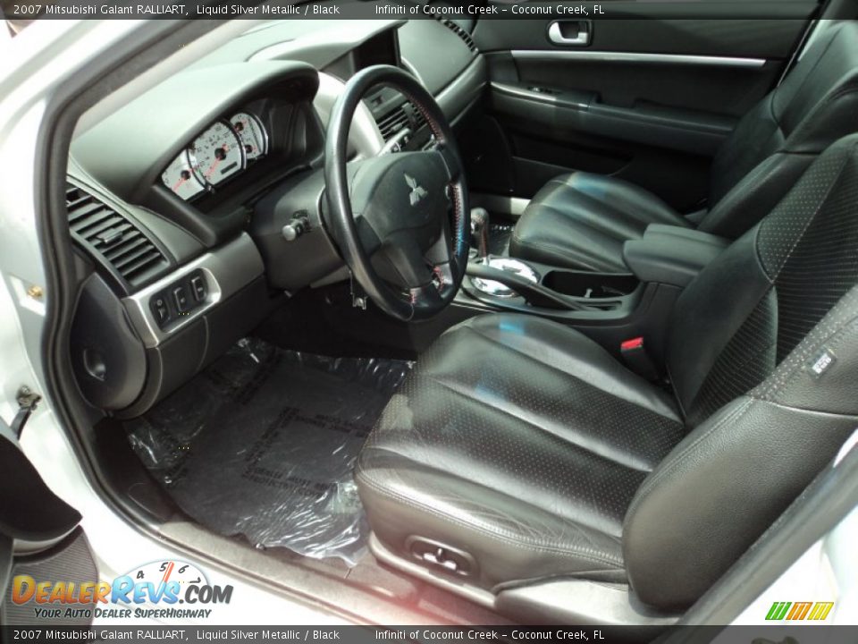 Black Interior - 2007 Mitsubishi Galant RALLIART Photo #17