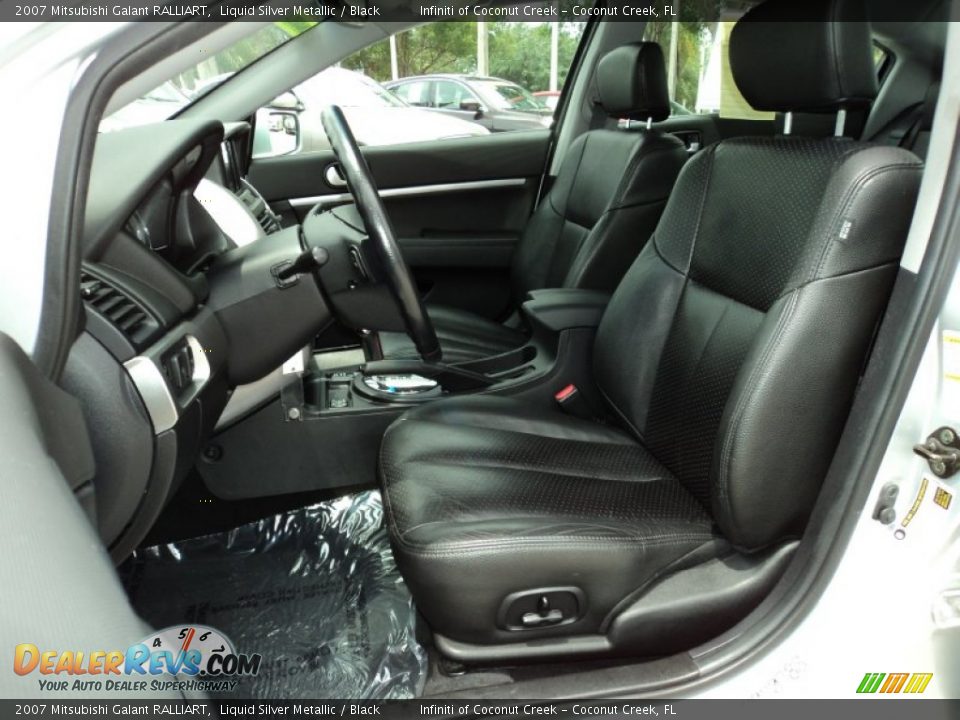 Black Interior - 2007 Mitsubishi Galant RALLIART Photo #18