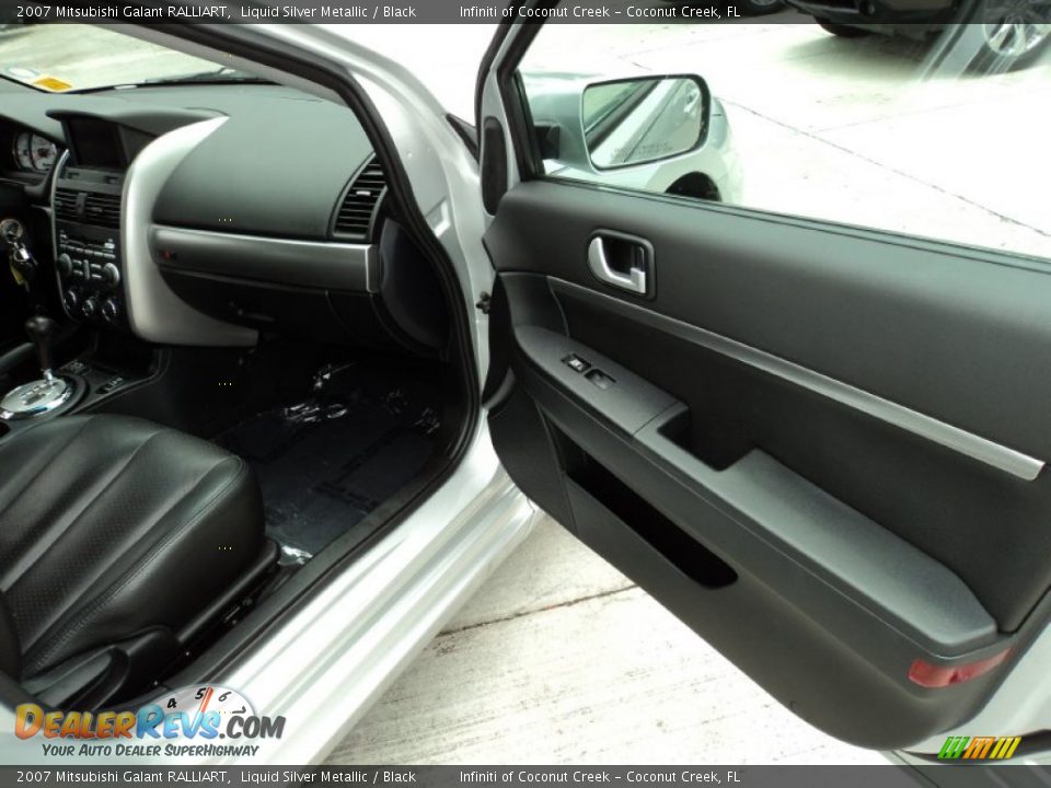 2007 Mitsubishi Galant RALLIART Liquid Silver Metallic / Black Photo #19