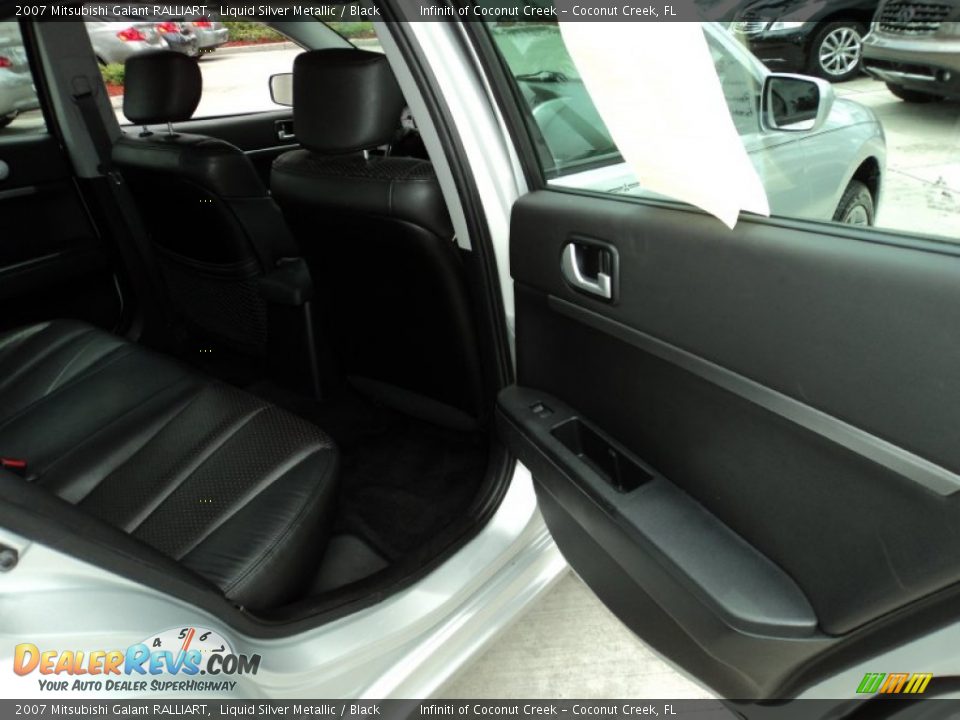 2007 Mitsubishi Galant RALLIART Liquid Silver Metallic / Black Photo #21