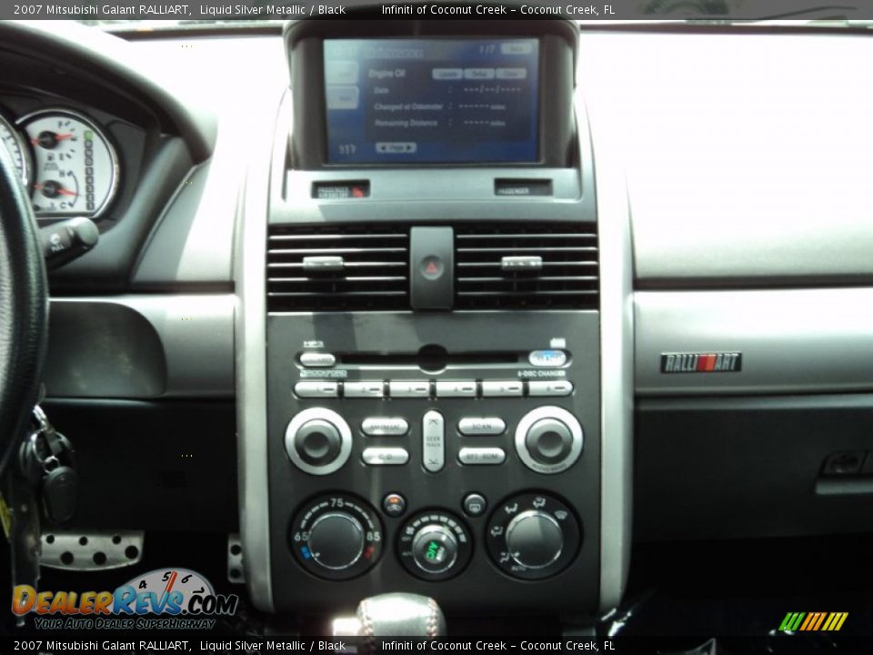 2007 Mitsubishi Galant RALLIART Liquid Silver Metallic / Black Photo #24