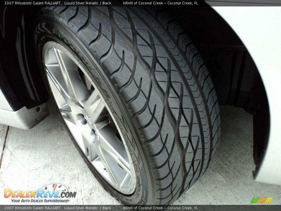 2007 Mitsubishi Galant RALLIART Liquid Silver Metallic / Black Photo #28