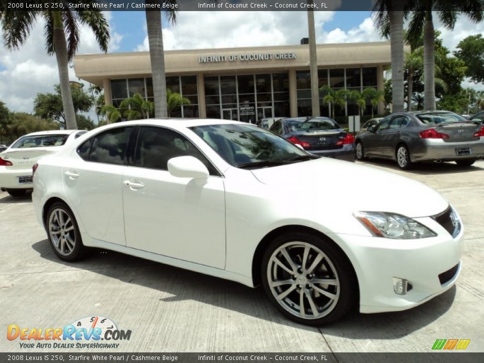 2008 Lexus IS 250 Starfire White Pearl / Cashmere Beige Photo #1