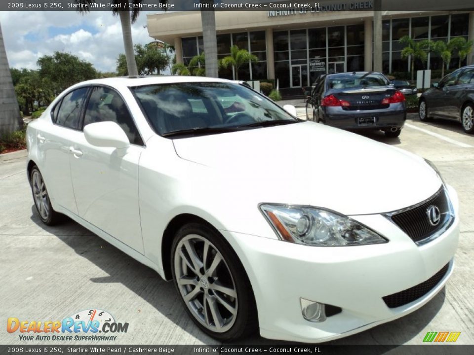 2008 Lexus IS 250 Starfire White Pearl / Cashmere Beige Photo #2