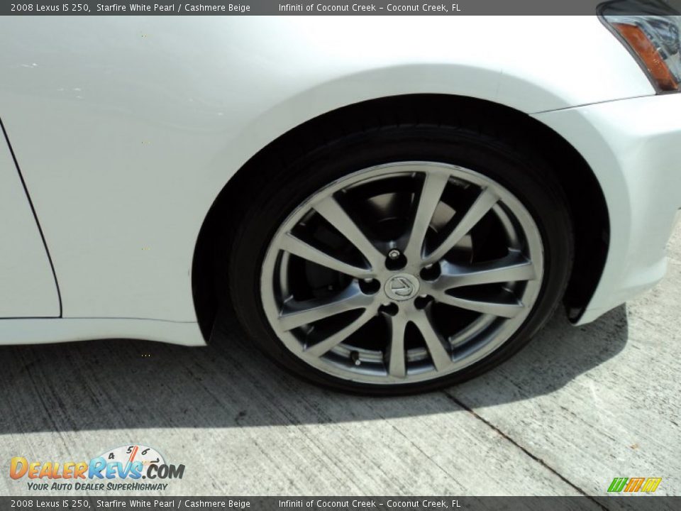 2008 Lexus IS 250 Starfire White Pearl / Cashmere Beige Photo #3
