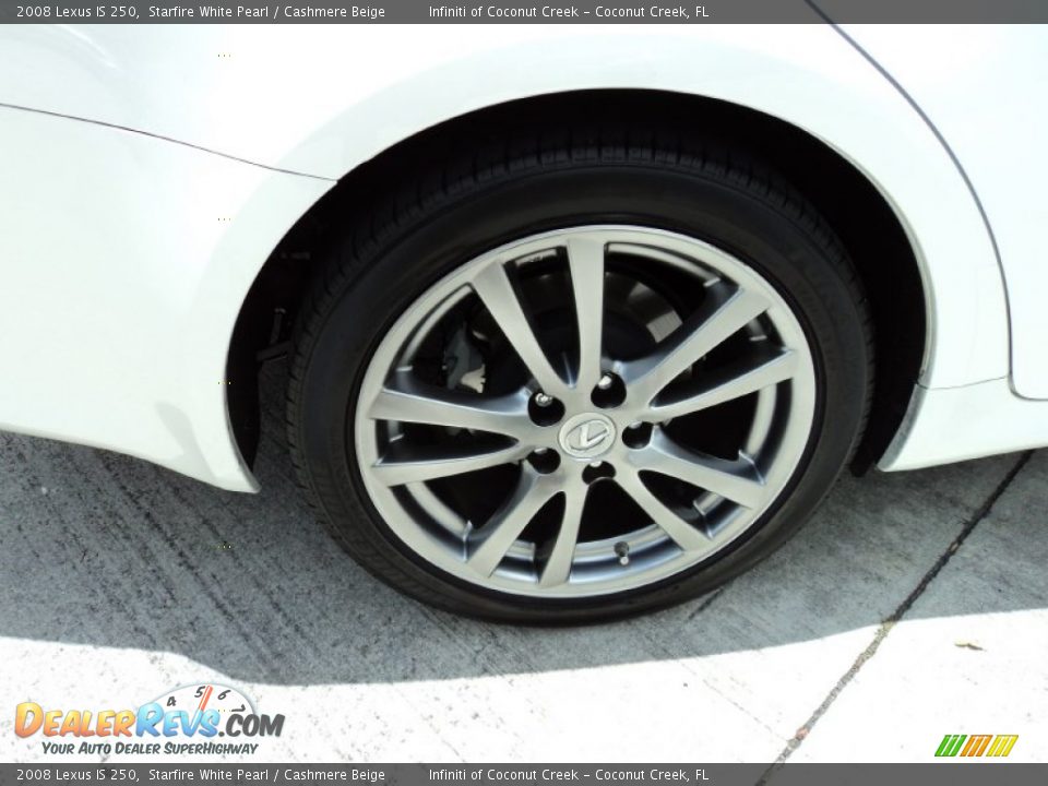 2008 Lexus IS 250 Starfire White Pearl / Cashmere Beige Photo #4
