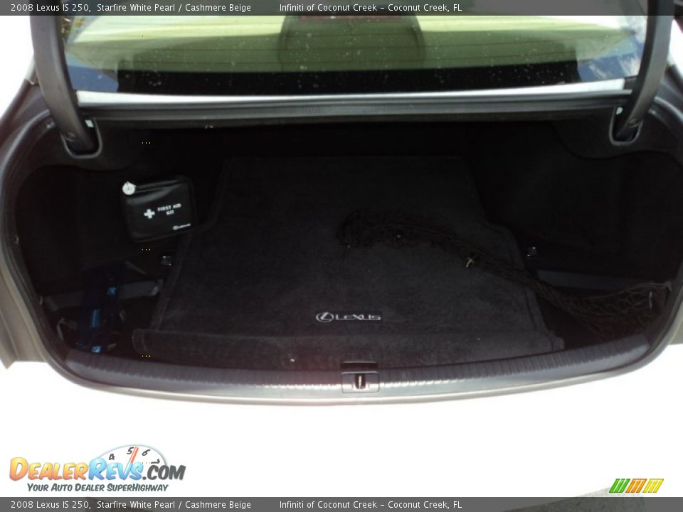 2008 Lexus IS 250 Starfire White Pearl / Cashmere Beige Photo #7