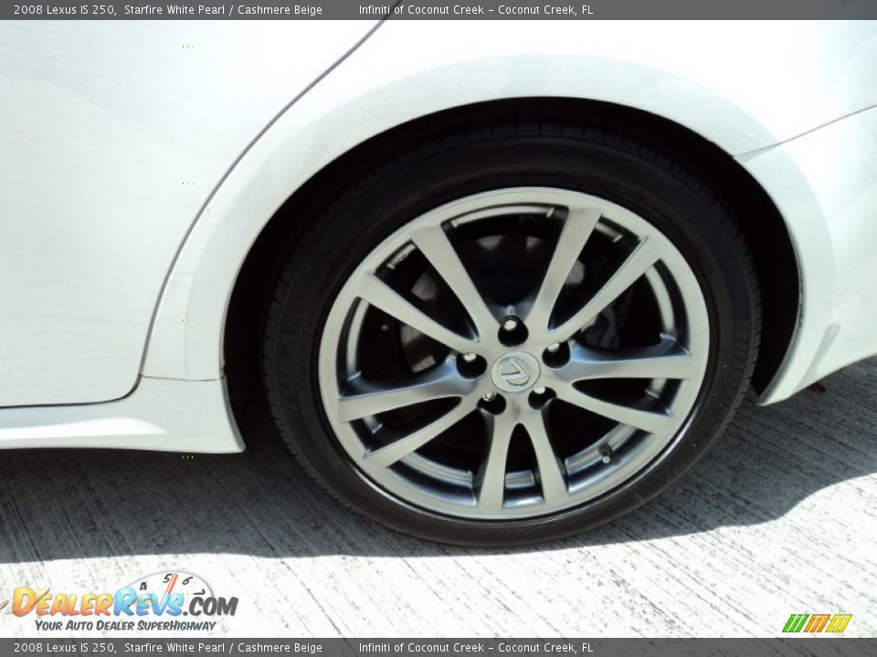 2008 Lexus IS 250 Starfire White Pearl / Cashmere Beige Photo #10