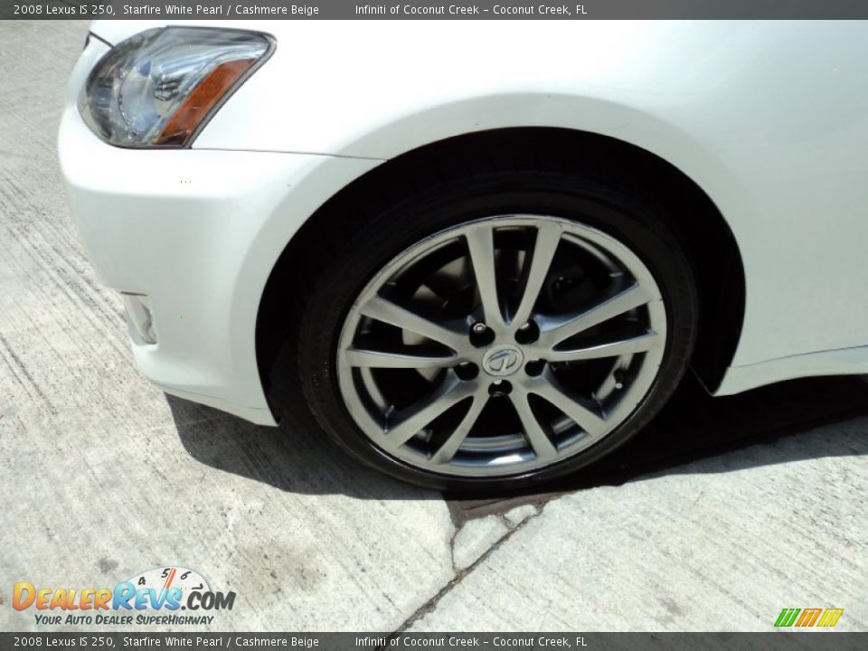 2008 Lexus IS 250 Starfire White Pearl / Cashmere Beige Photo #11