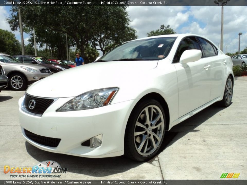 2008 Lexus IS 250 Starfire White Pearl / Cashmere Beige Photo #12
