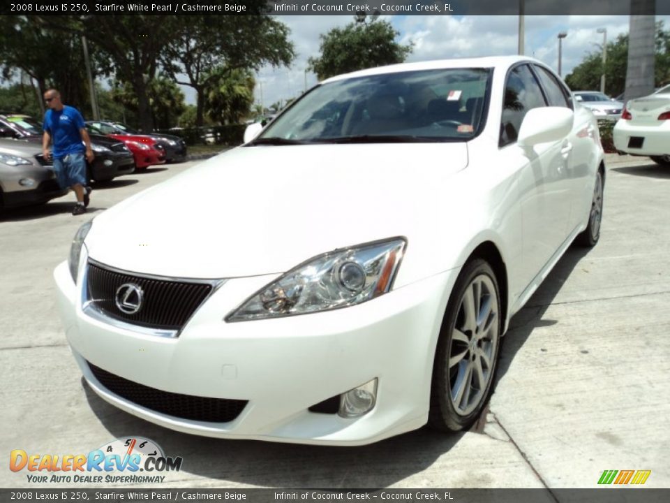 2008 Lexus IS 250 Starfire White Pearl / Cashmere Beige Photo #13