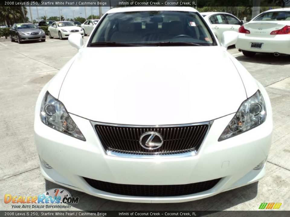 2008 Lexus IS 250 Starfire White Pearl / Cashmere Beige Photo #14