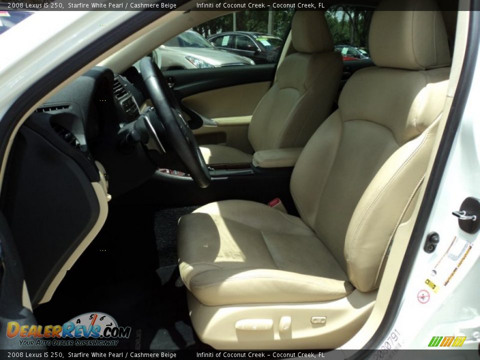 2008 Lexus IS 250 Starfire White Pearl / Cashmere Beige Photo #17