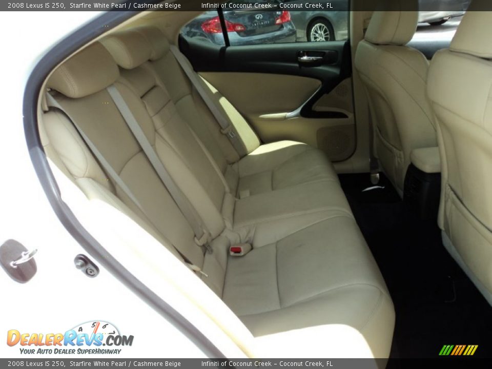 2008 Lexus IS 250 Starfire White Pearl / Cashmere Beige Photo #21