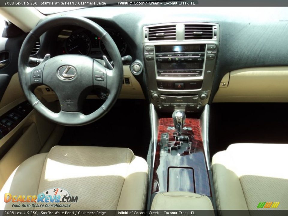 2008 Lexus IS 250 Starfire White Pearl / Cashmere Beige Photo #22
