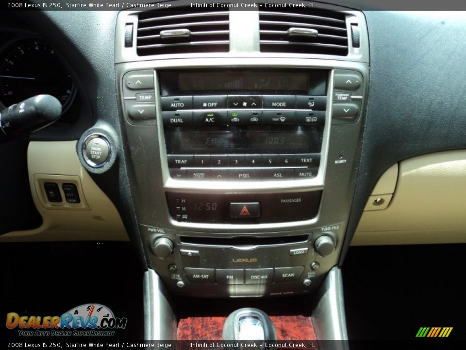 2008 Lexus IS 250 Starfire White Pearl / Cashmere Beige Photo #25