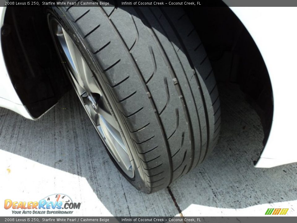 2008 Lexus IS 250 Starfire White Pearl / Cashmere Beige Photo #27