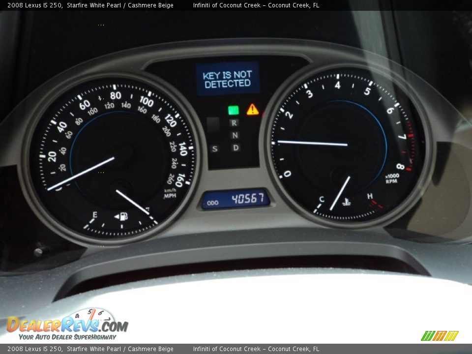 2008 Lexus IS 250 Starfire White Pearl / Cashmere Beige Photo #29