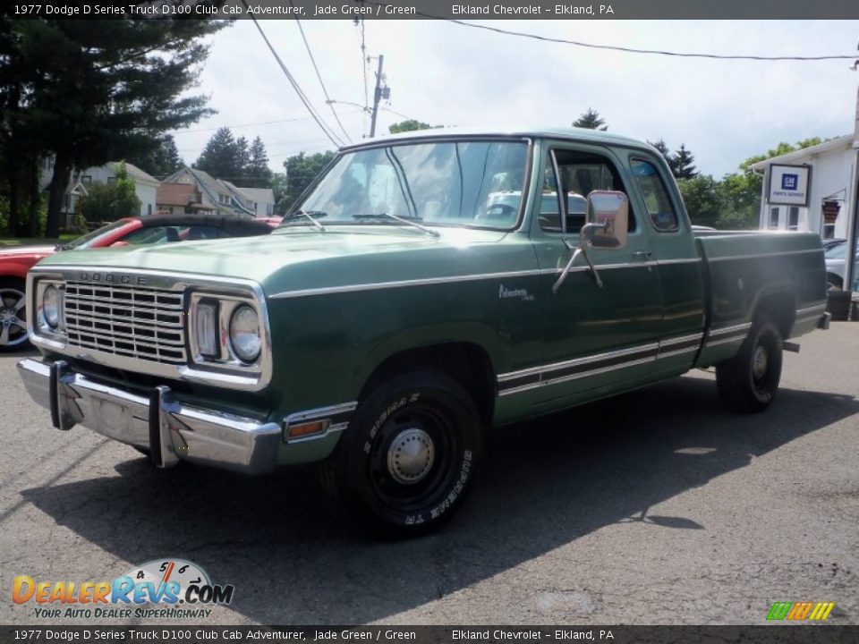 1977 Dodge D Series Truck D100 Club Cab Adventurer Jade Green / Green