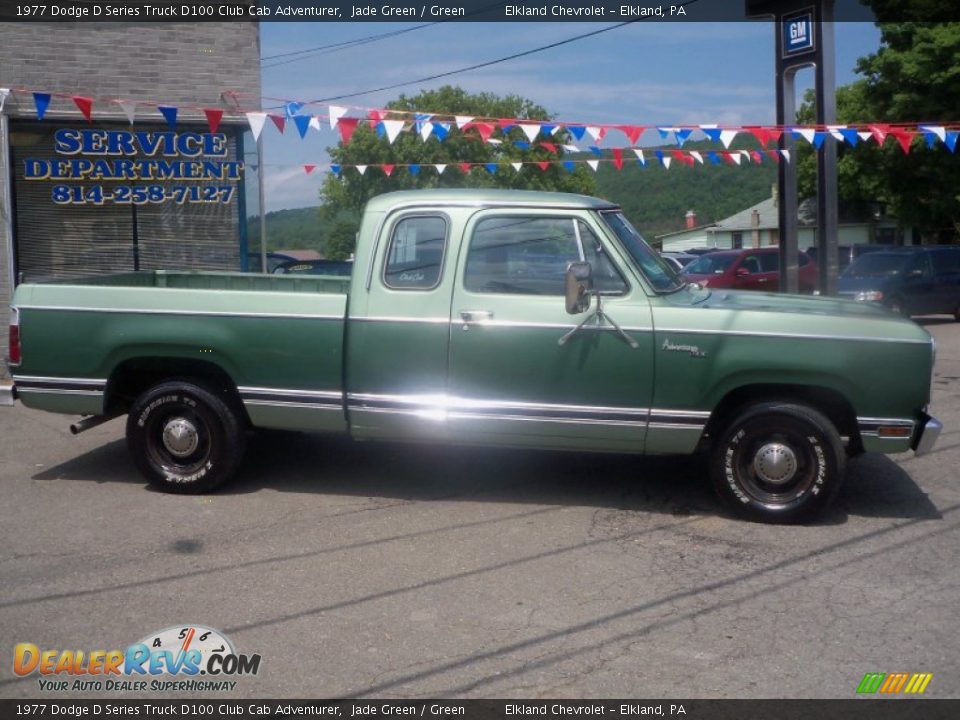 1977 Dodge D Series Truck D100 Club Cab Adventurer Jade Green / Green Photo #4