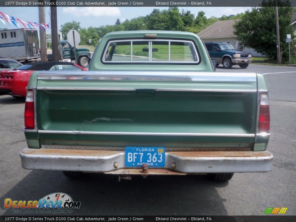 1977 Dodge D Series Truck D100 Club Cab Adventurer Jade Green / Green Photo #6