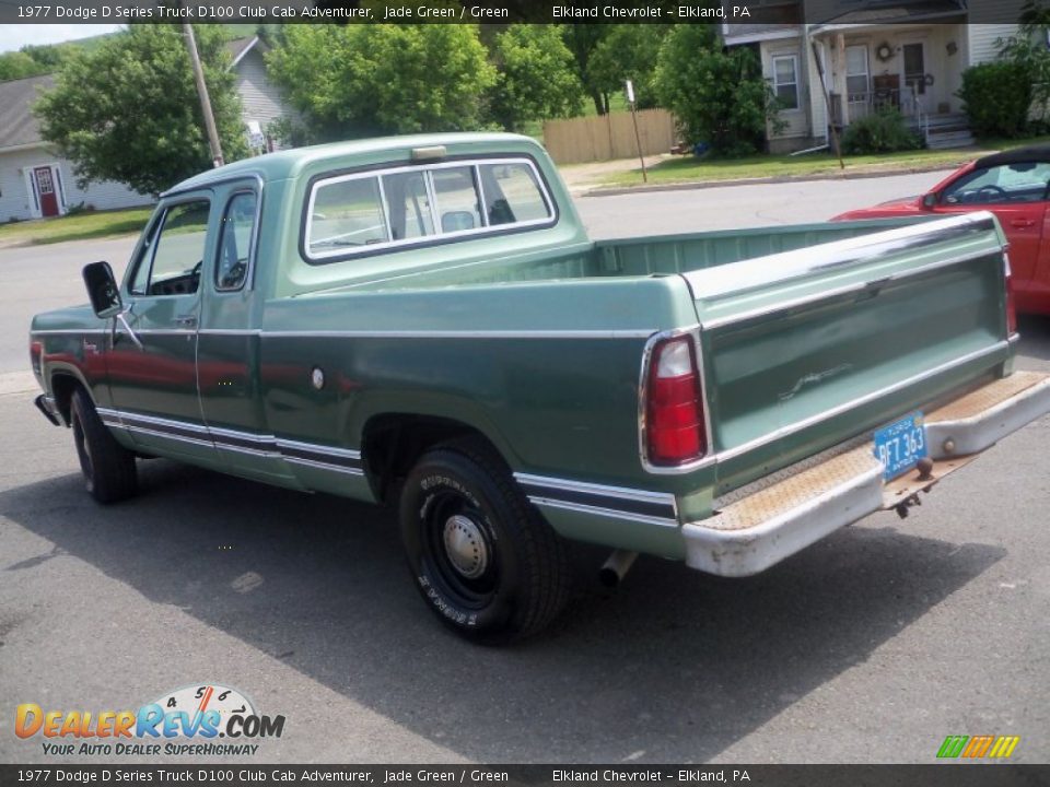 1977 Dodge D Series Truck D100 Club Cab Adventurer Jade Green / Green Photo #7