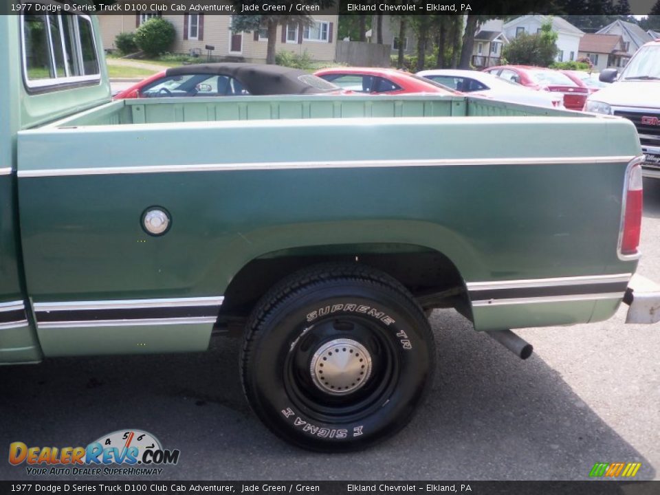 1977 Dodge D Series Truck D100 Club Cab Adventurer Jade Green / Green Photo #9