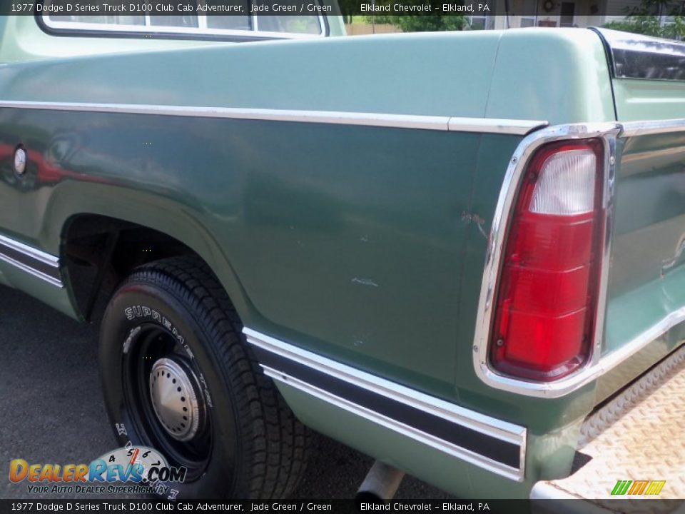 1977 Dodge D Series Truck D100 Club Cab Adventurer Jade Green / Green Photo #10