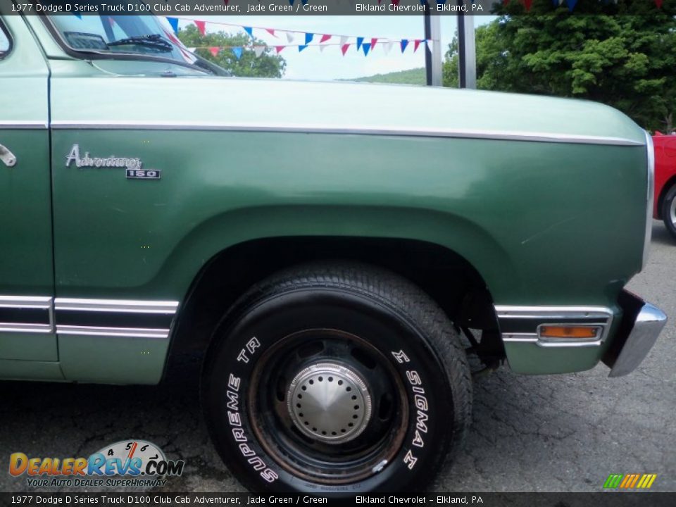 1977 Dodge D Series Truck D100 Club Cab Adventurer Jade Green / Green Photo #13