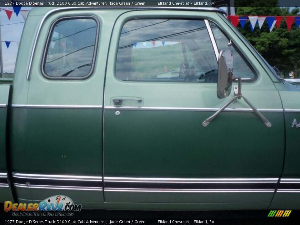 1977 Dodge D Series Truck D100 Club Cab Adventurer Jade Green / Green Photo #14
