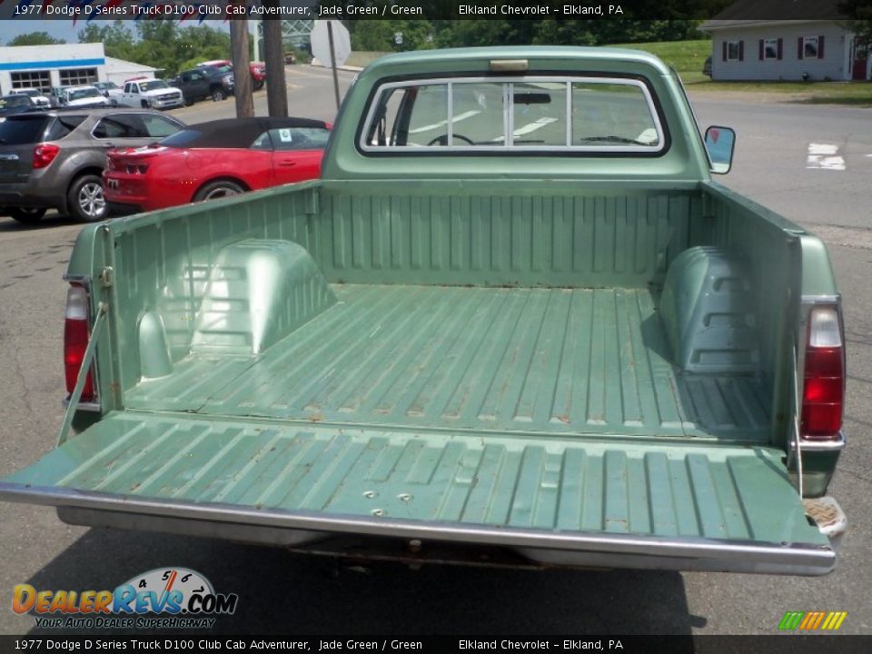 1977 Dodge D Series Truck D100 Club Cab Adventurer Jade Green / Green Photo #19