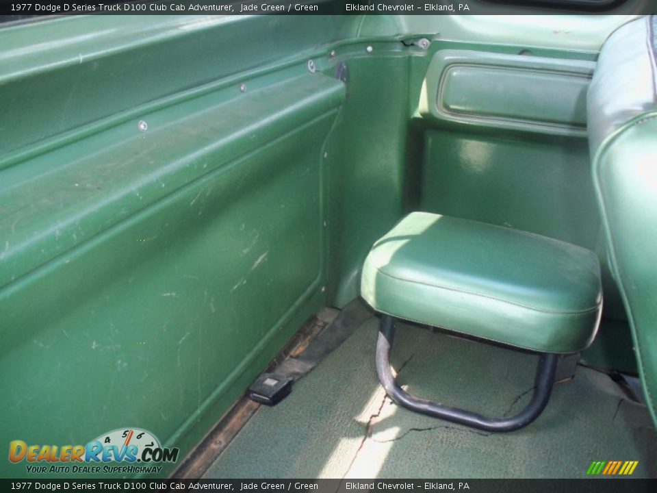 Green Interior - 1977 Dodge D Series Truck D100 Club Cab Adventurer Photo #24