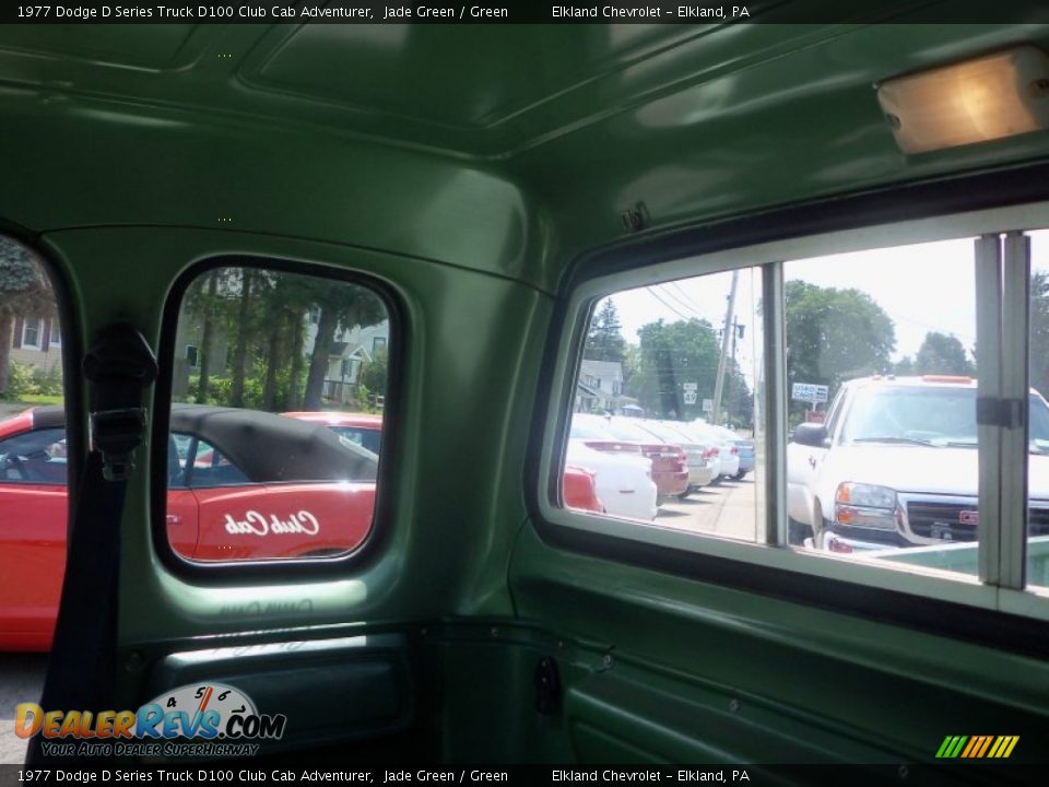 1977 Dodge D Series Truck D100 Club Cab Adventurer Jade Green / Green Photo #27