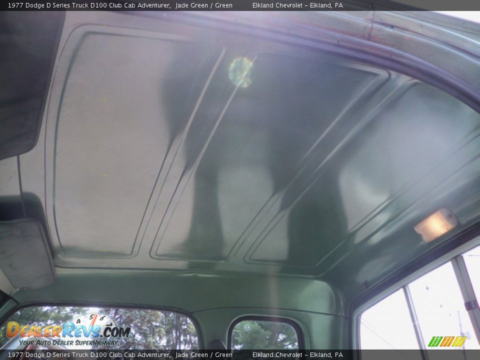 1977 Dodge D Series Truck D100 Club Cab Adventurer Jade Green / Green Photo #28