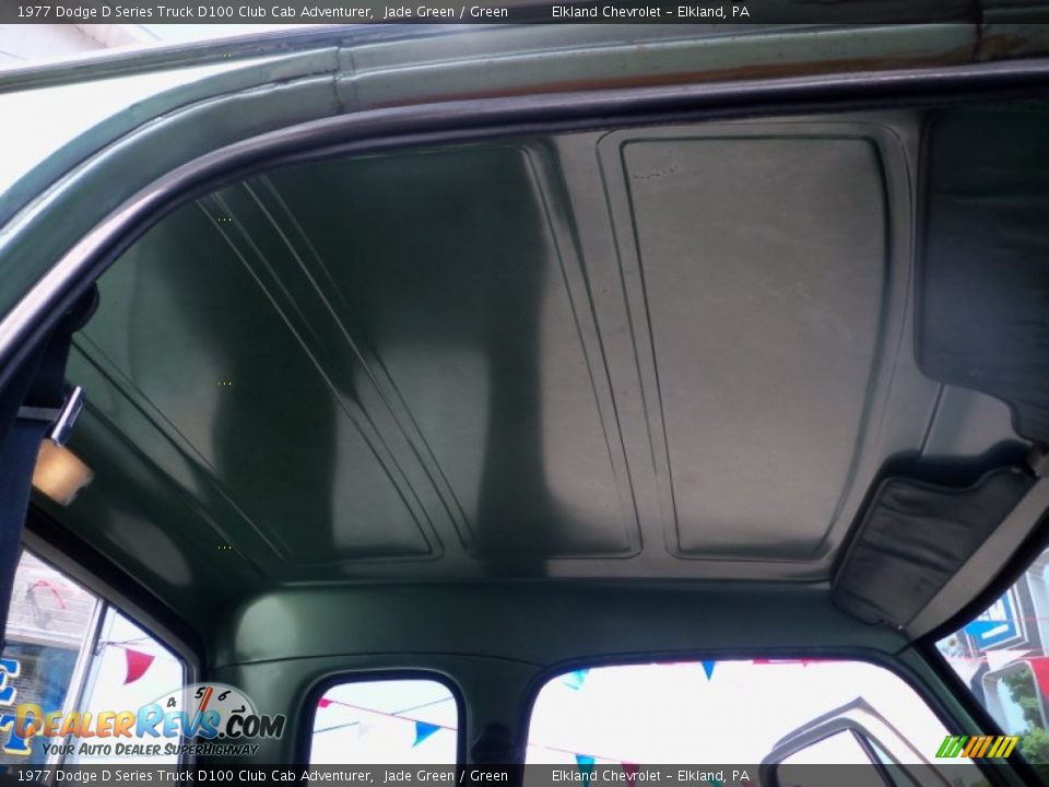 1977 Dodge D Series Truck D100 Club Cab Adventurer Jade Green / Green Photo #29