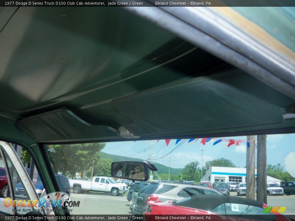 1977 Dodge D Series Truck D100 Club Cab Adventurer Jade Green / Green Photo #30