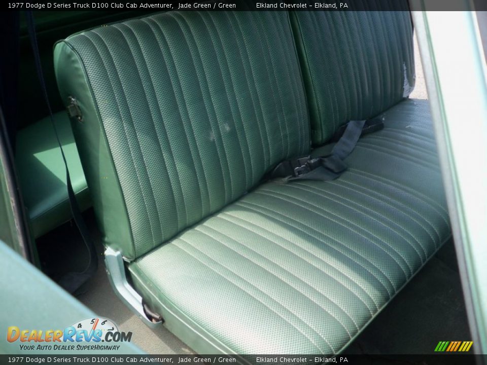 1977 Dodge D Series Truck D100 Club Cab Adventurer Jade Green / Green Photo #33
