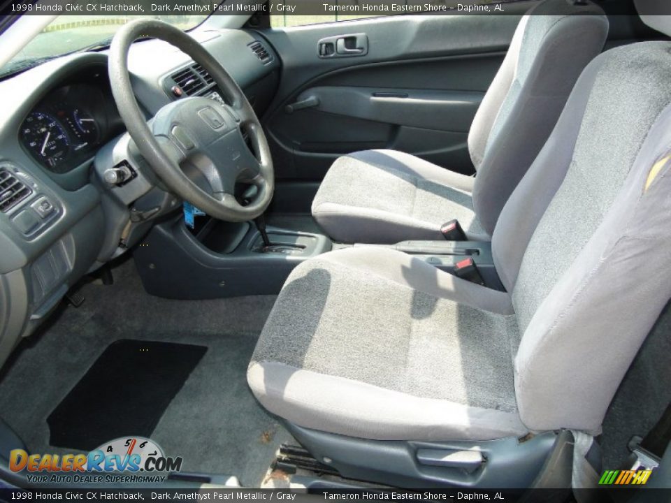 Gray Interior - 1998 Honda Civic CX Hatchback Photo #10