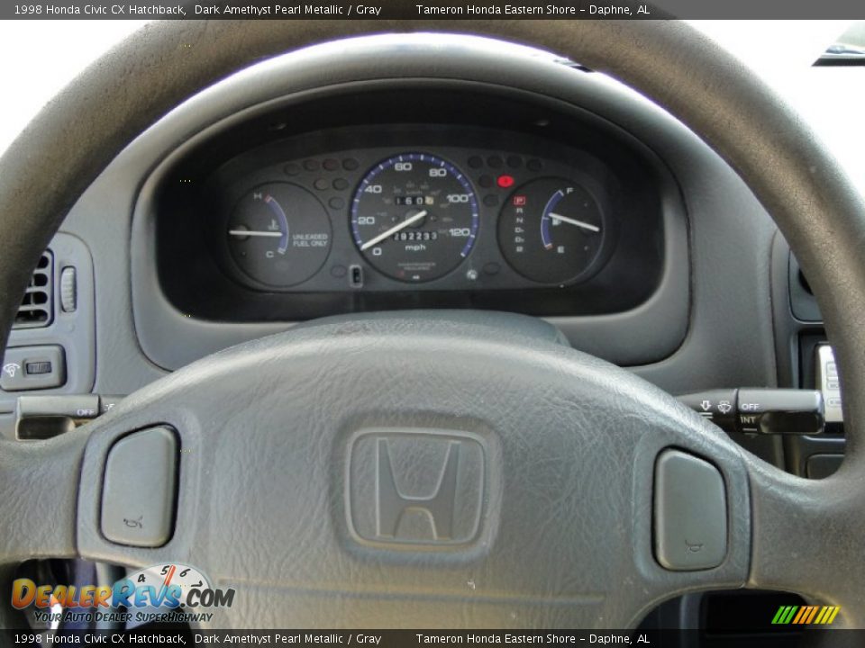 1998 Honda Civic CX Hatchback Steering Wheel Photo #14