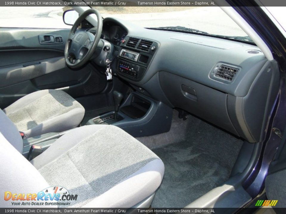 Gray Interior - 1998 Honda Civic CX Hatchback Photo #18