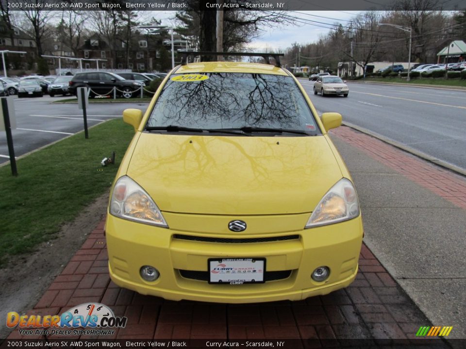 2003 Suzuki Aerio SX AWD Sport Wagon Electric Yellow / Black Photo #2