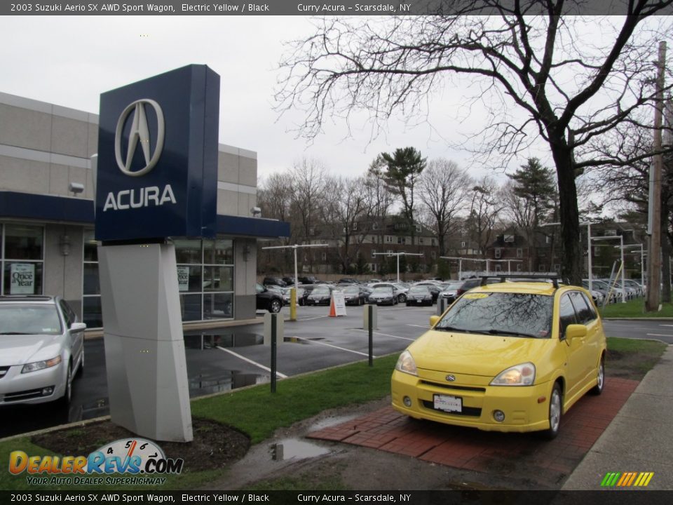 2003 Suzuki Aerio SX AWD Sport Wagon Electric Yellow / Black Photo #4