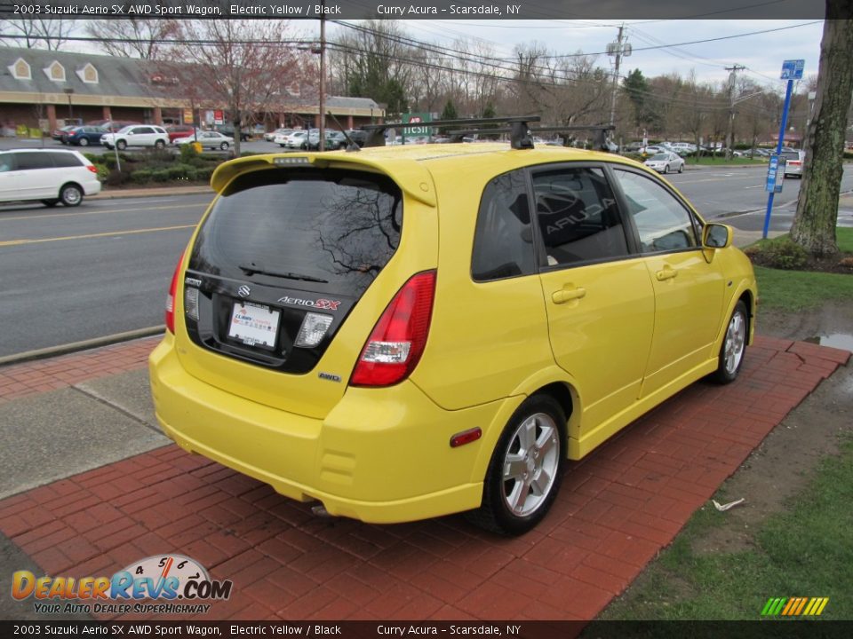 2003 Suzuki Aerio SX AWD Sport Wagon Electric Yellow / Black Photo #5