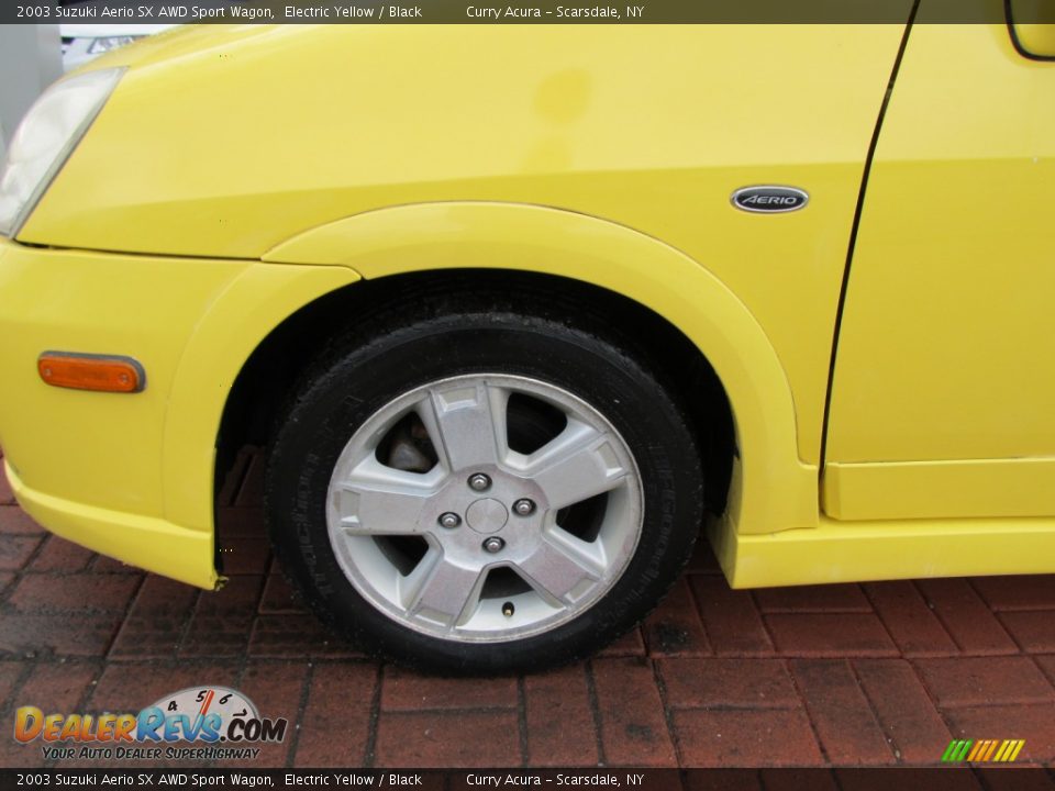 2003 Suzuki Aerio SX AWD Sport Wagon Electric Yellow / Black Photo #8