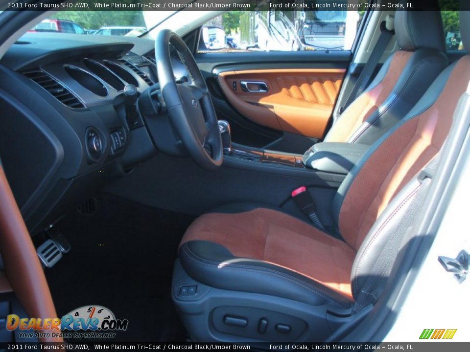 Charcoal Black/Umber Brown Interior - 2011 Ford Taurus SHO AWD Photo #12