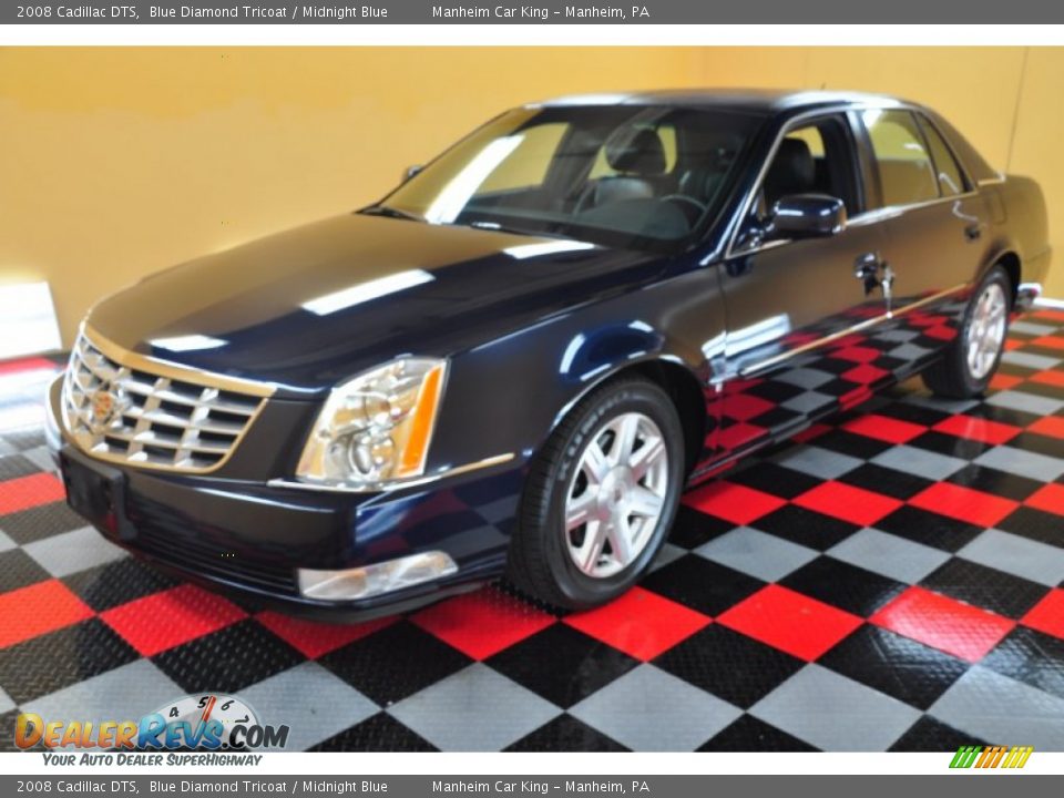 2008 Cadillac DTS Blue Diamond Tricoat / Midnight Blue Photo #2