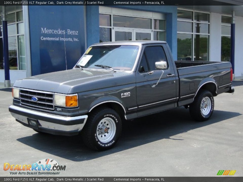 Dark Grey Metallic 1991 Ford F150 XLT Regular Cab Photo #5
